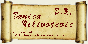 Danica Milivojević vizit kartica
